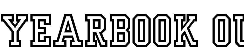 Yearbook Outline Font Download Free